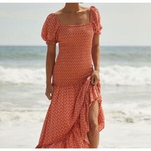 NWT L*Space Simone Maxi Dress in Summatime Check